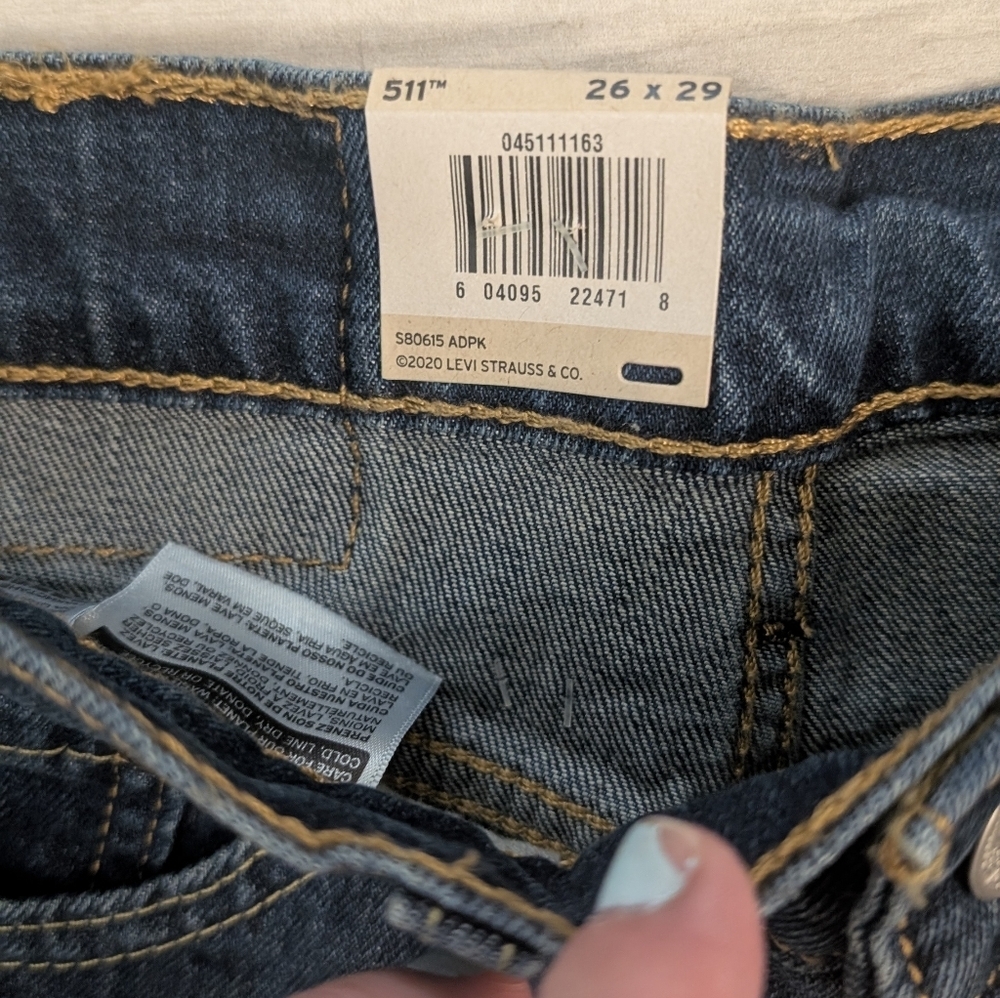 🥁 Levi's 511 Slim Stretch Jeans NWT - Picture 5 of 9